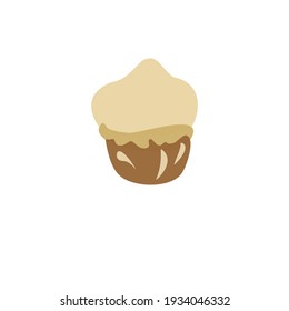 Cake. Dessert. Sweetness. Vector hand drawn illustration in doodle style