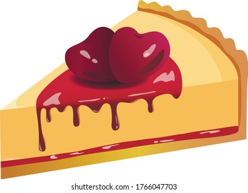 Cake dessert vector graphic design