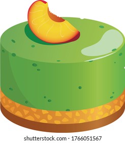 Cake dessert vector graphic design