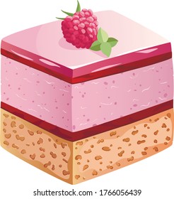 
Cake dessert vector graphic design