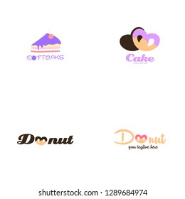 Cake Donut Logo Design