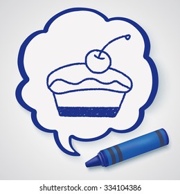 cake doodle drawing