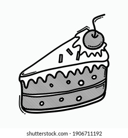 icono del vector de garrapatas. Línea dibujada a mano en la ilustración del esbozo de dibujo.