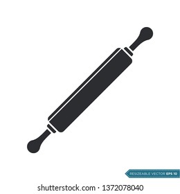 Cake Dough Roller Icon Vector Template Illustration Design