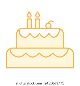 Icono de Vector de color de doble tono que puede modificar o editar fácilmente 
