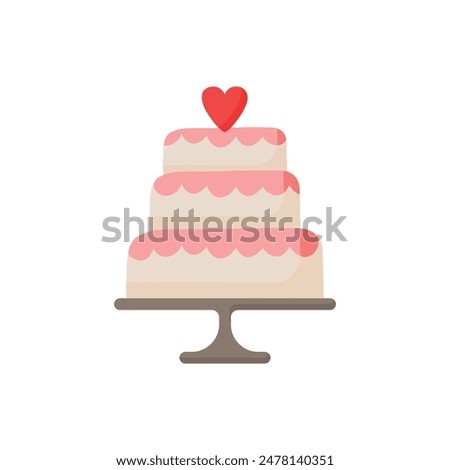 Cake with figures of the newlyweds