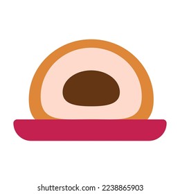 Cake Fill Icon Vector Illustration