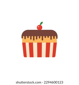 cake flat design vector illustration.