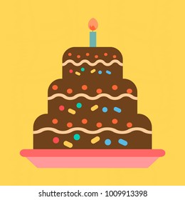 cake flat icon