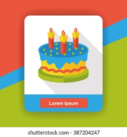 cake flat icon