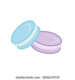 Cake flat icon. Cupcake pictogram for web. Line stroke. Treat isolated on white background. Outline vector eps10
