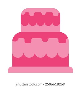 Cake Flat Icon Design For Personal nad Commercial Use