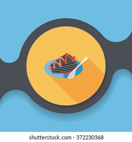 cake flat icon with long shadow,eps10