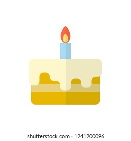  cake flat vector icon