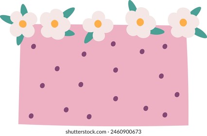 Pastel Con Ilustración vectorial De Flores