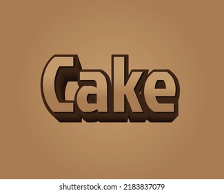 Cake Font, Beauty Typography, Brown