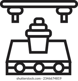 Cake Food Baked Outline Icon