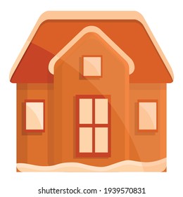 Cake gingerbread icon. Cartoon of cake gingerbread vector icon for web design isolated on white background