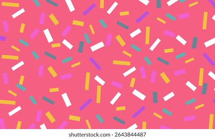 Cake Glaze Colorful Seamless Pattern. Donut Sugar background. sprinkle glaze on donut for packaging design, web, banner, etc.