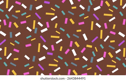 Cake Glaze Colorful Seamless Pattern. Donut Sugar background. sprinkle glaze on donut for packaging design, web, banner, etc.