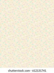 Cake Glaze Colorful Seamless Pattern. Vector Dotted Background. Donut Sugar Decoration.