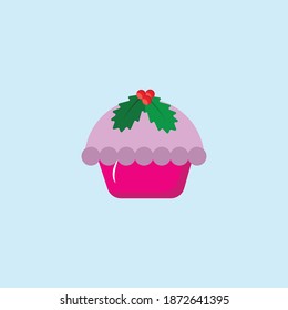 cake Grape christmas icon vector