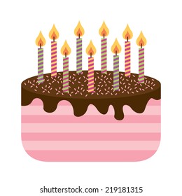 cake graphic design , vector illustration