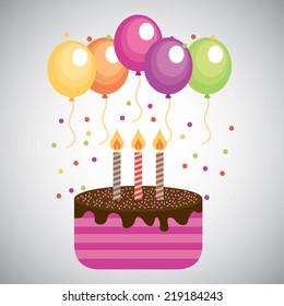 cake graphic design , vector illustration