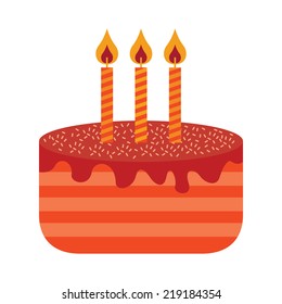 cake graphic design , vector illustration