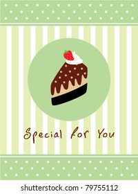 cake greeting card