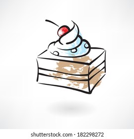 cake grunge icon