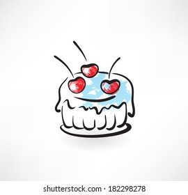 cake grunge icon