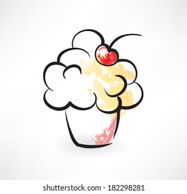 cake grunge icon