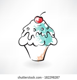 cake grunge icon