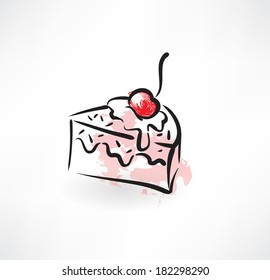 cake grunge icon
