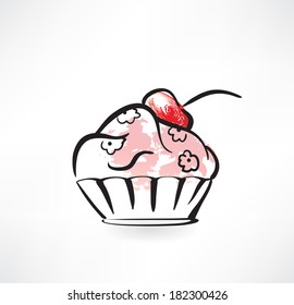 cake grunge icon