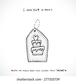 cake / Hand drawn illustrations - vector