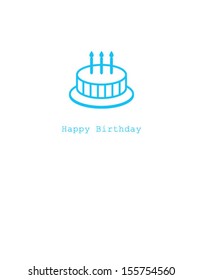 cake happy birthday card