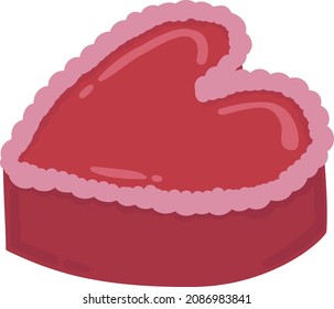 cake heart dessert valentine day