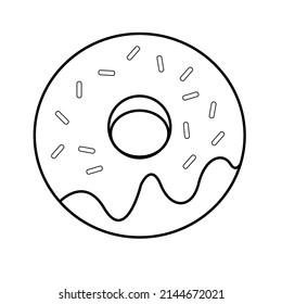 cake with hole vector icon