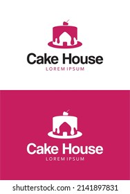 Cake House Logo Design, Vector
