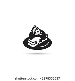 cake and ice cream icon vector illustration