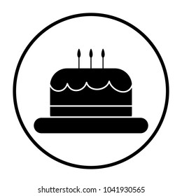 Cake icon in circle