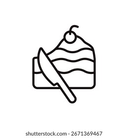 Icono de la torta colección. Estilo de diseño con fondo