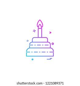 Cake icon deisgn vector