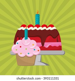 Cake icon design