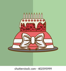 Cake icon design