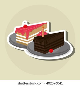 Cake icon design