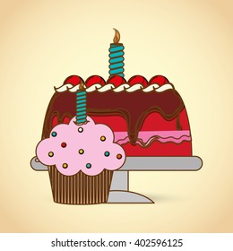 Cake icon design