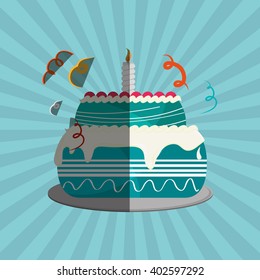 Cake icon design